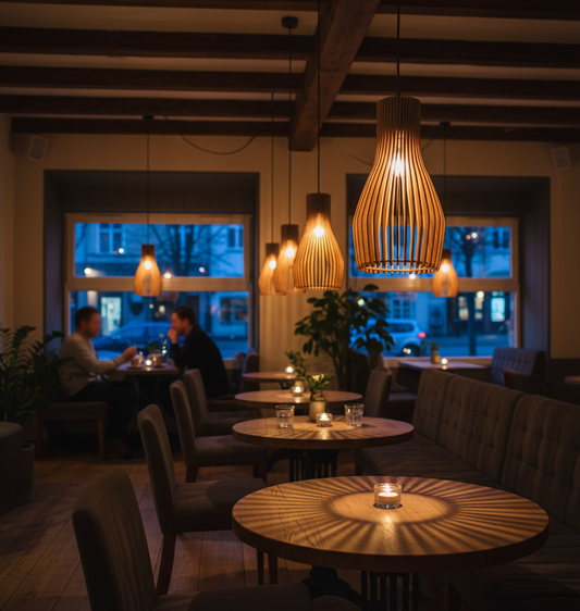 Dugg – Liten taklampe i tre | Håndlaget i Norge